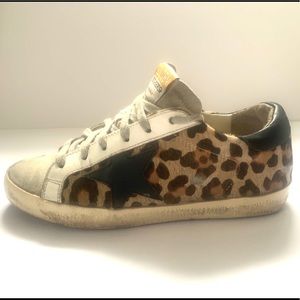 Golden Goose Leopard-Print Superstar Sneakers